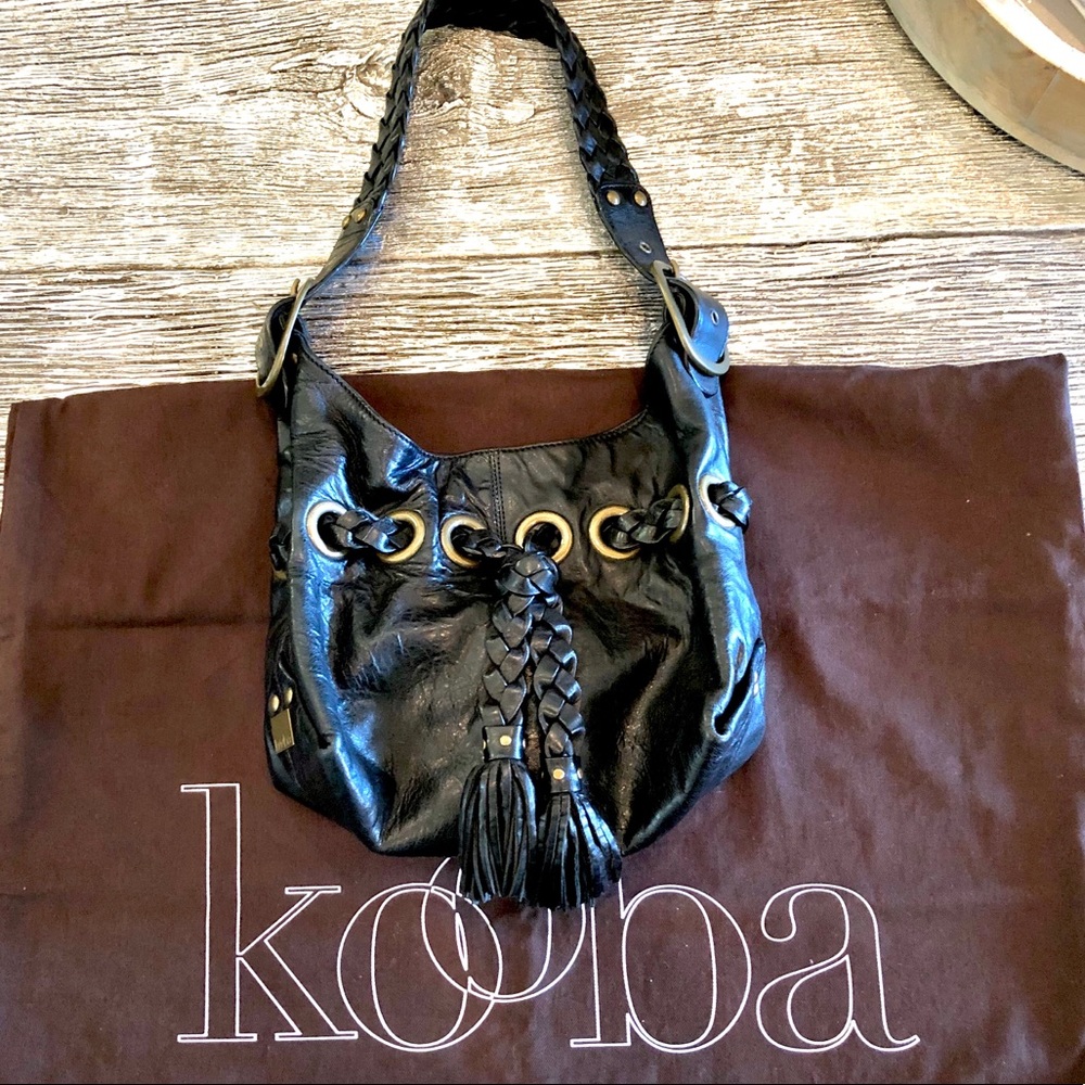 ✅SOLD ON ANOTHER SITE! ✅  KOOBA Black leather shoulder bag